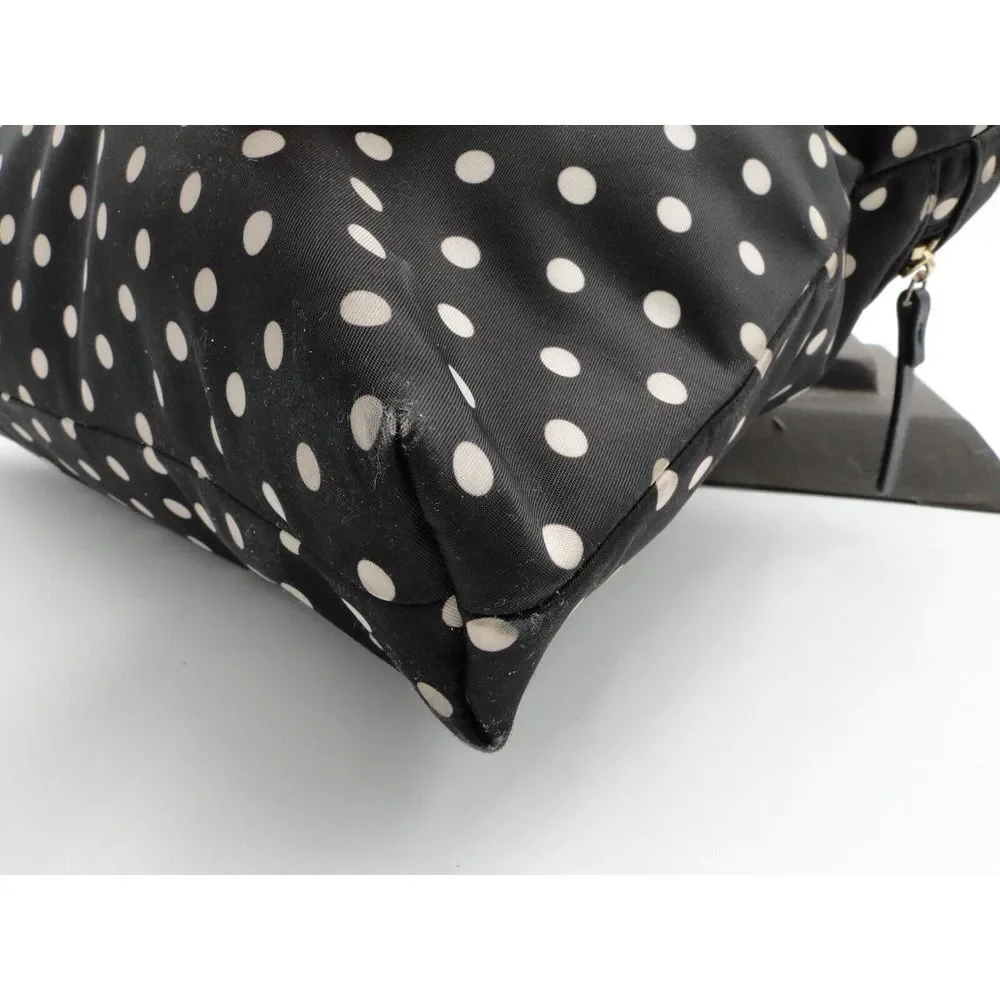 Kate Spade Black Polka Dot Messenger Bag Messenger Bag Pre-owned‎